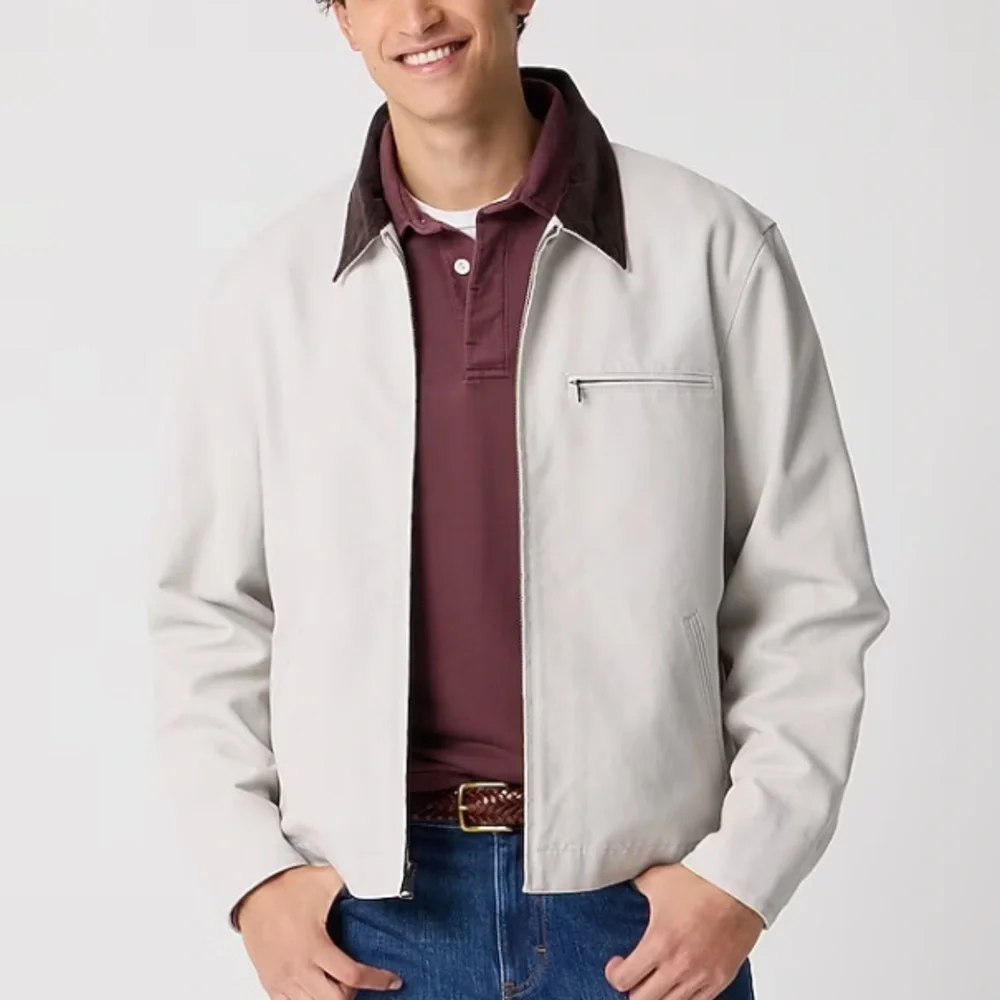 J crew stone Canvas work jacket